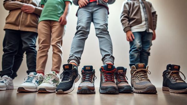 Les meilleures baskets pour garçons selon l'âge et le style