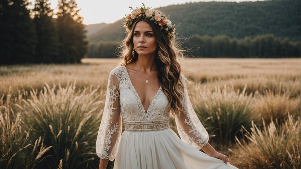 Choisir une robe de mariée bohème : conseils et astuces